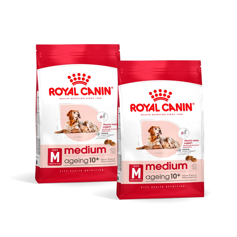 【ROYAL 法國皇家】中型老犬10+歲 M+10 3KGX2(狗乾糧 狗飼料)