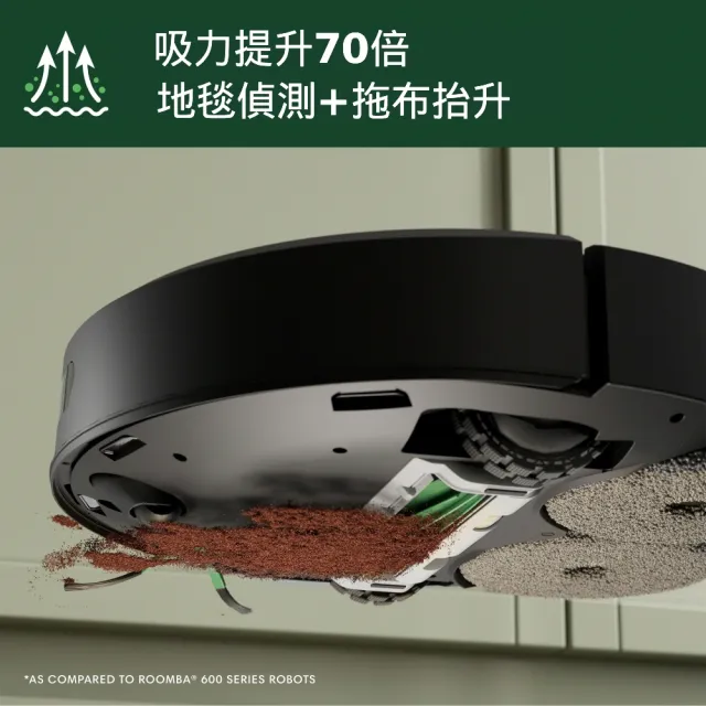 【iRobot】獨家雙入組! 405 Combo 全能旋風掃拖機器人(集塵洗布風乾自潔/雙旋轉拖布/70倍吸力)