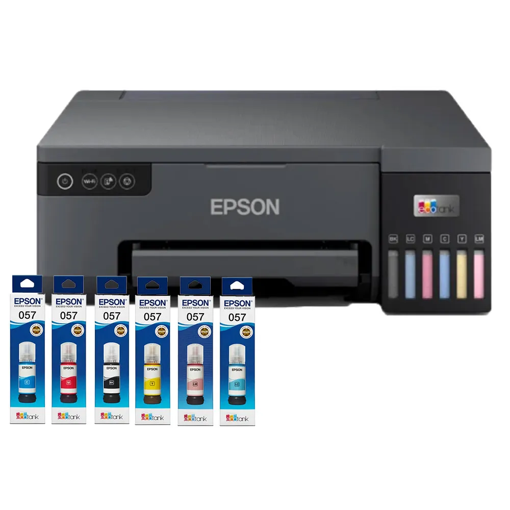 【EPSON】官方直營 搭1組T09D原廠六色墨水組★L8050 多功連續供墨印表機(六色相片/光碟/ID卡)
