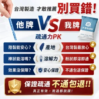 【寶媽咪】經典組合台灣製水管疏通6件組(水管疏通劑/毛髮賭塞/SGS檢驗/不傷管/管道疏通/水管疏通/堵塞)