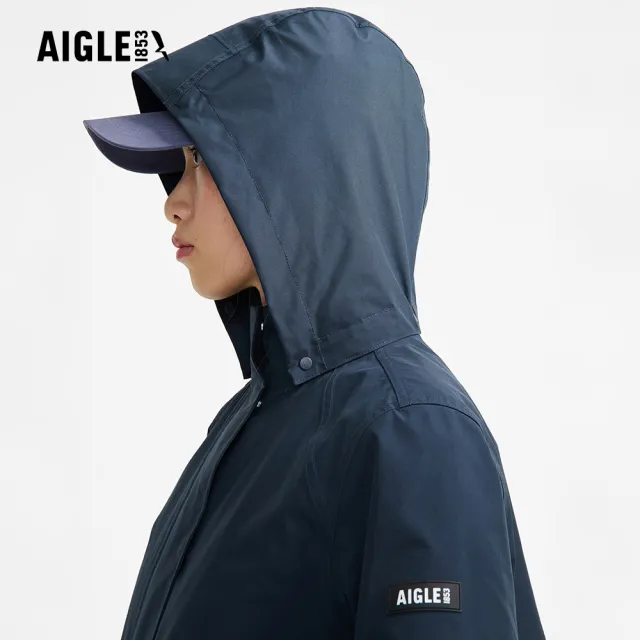 【AIGLE】女 GORE-TEX 防水透氣外套｜AG-FBI19A047 深藍(女外套 防水透氣外套 防風外套 Goretex)