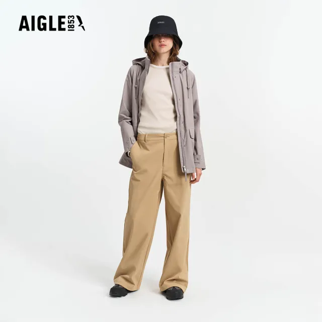 【AIGLE】女 GORE-TEX 防水透氣外套|AG-5A205A252 藕灰色(女外套 防水透氣外套 防風外套 Goretex)