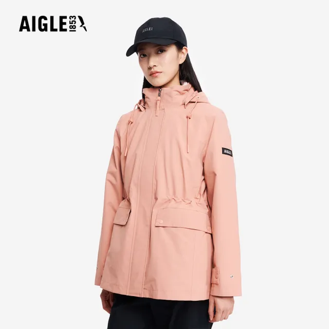【AIGLE】女 GORE-TEX 防水透氣外套｜AG-5A205A236 深粉紅(女外套 防水透氣外套 防風外套 Goretex)
