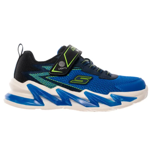 【SKECHERS】男童鞋 男童系列燈鞋 SKECHERS LIGHT-SURGE (400200LBBLM)