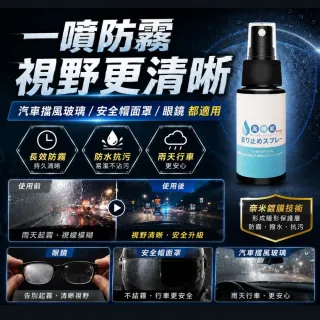 【寶媽咪】高機能防霧劑2入(除霧/防雨防水/雨天神器/去完絕不起霧/安全帽鏡片清潔保養可用)