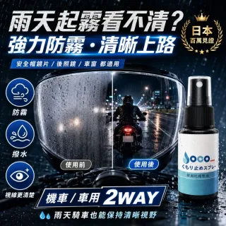 【寶媽咪】高機能防霧劑2入(除霧/防雨防水/雨天神器/去完絕不起霧/安全帽鏡片清潔保養可用)