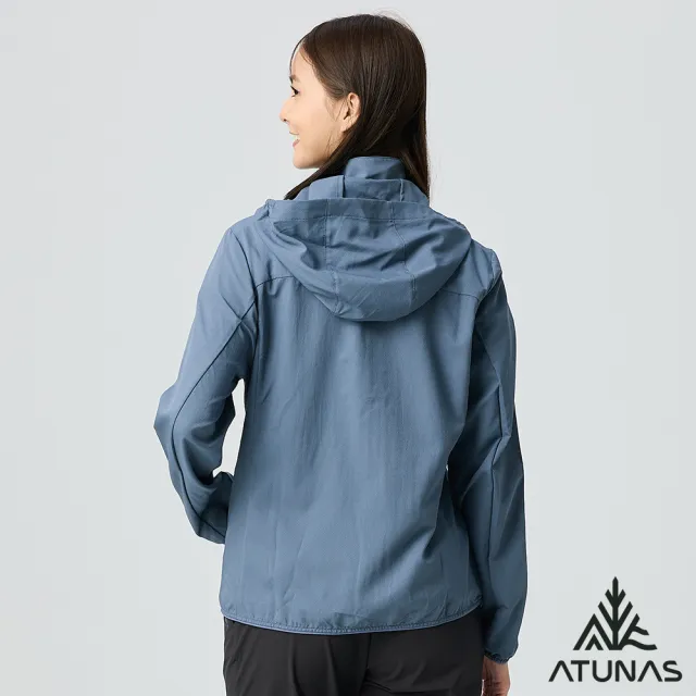 【ATUNAS 歐都納】女款精彩隨行輕薄風衣外套(A2GA2516W深藍/抗UV防曬/透氣/戶外/休閒旅遊/日常穿搭*)