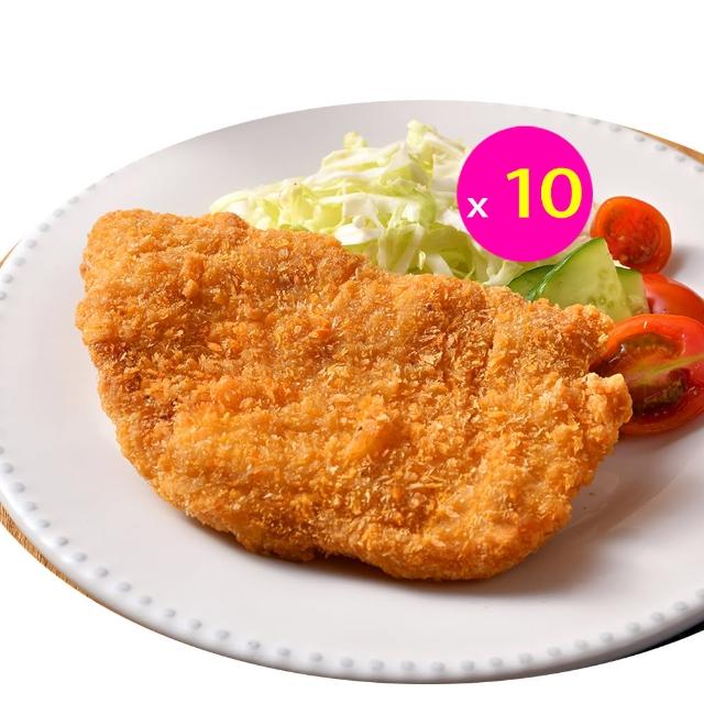 【卜蜂】國產厚切日式炸豬排 x 10片(量販包_團購美食.居家料理.餐廳御用)