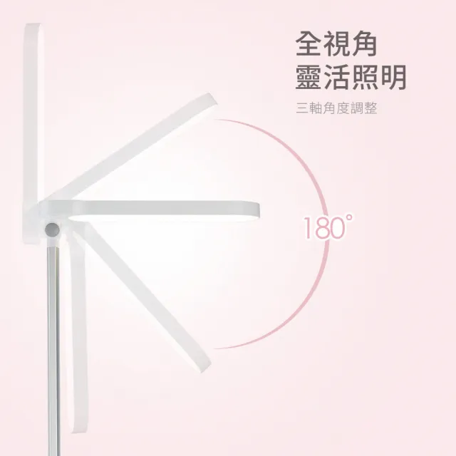 【Philips 飛利浦】酷玉LED全光譜可攜式充電檯燈66145-雪晶白(PD028)