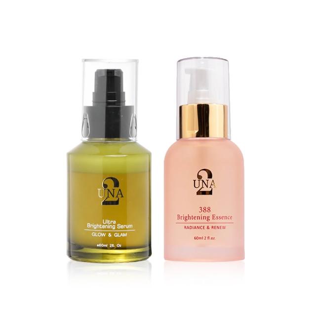 【BIOCROWN 百匡】高光美白精華60ml + 388聚光美白精華60ml - UNA