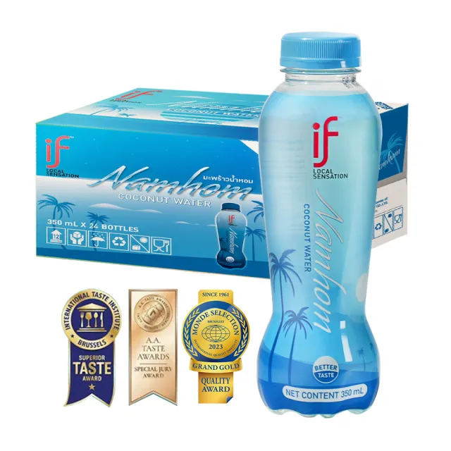 【if】總代理 泰國IF100%天然香水椰子水350mlx24瓶/箱(箱購)