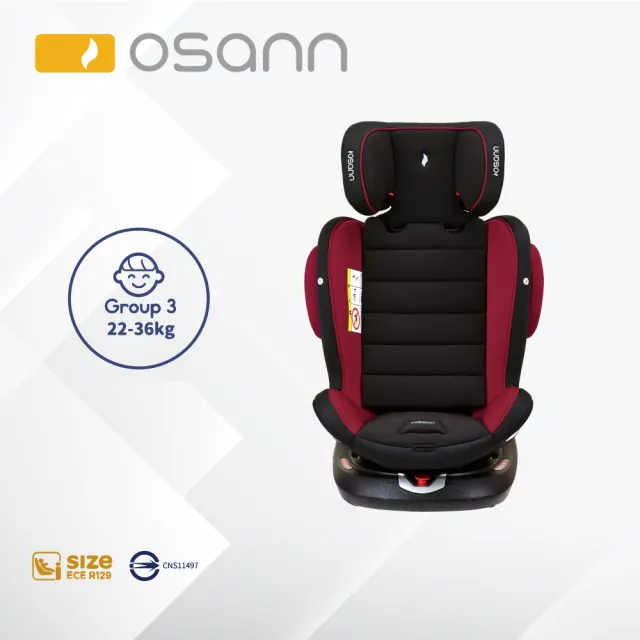 【Osann】Swift360 Pro安全汽座(0-12歲 360度旋轉汽座)