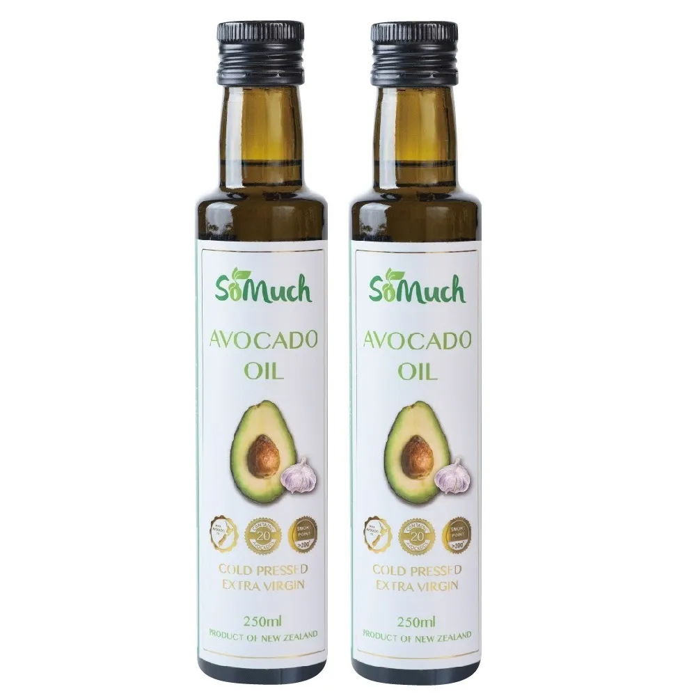 【壽滿趣】Somuch紐西蘭頂級冷壓初榨蒜香酪梨油-250mlx2(可生飲/低溫冷壓)
