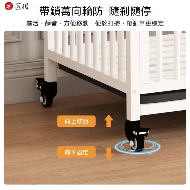 【匠俱】日系家具風方管狗籠/頂部置物室內狗狗籠子/帶鎖萬向輪寵物圍欄125*80*95cm(贈托盤/四色可選)