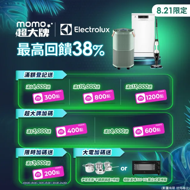 【Electrolux 伊萊克斯】極適家居 500 全淨涼風清淨機(EP51-45DGA/EP51-44WTA)