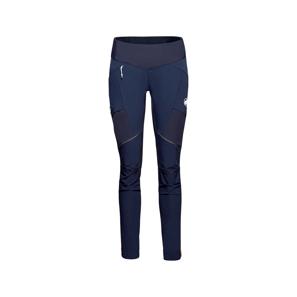 【Mammut 長毛象官方直營】Eiger Speed SO Hybrid Pants W 極限艾格防風軟殼長褲 夜藍 女款 #1021-01160