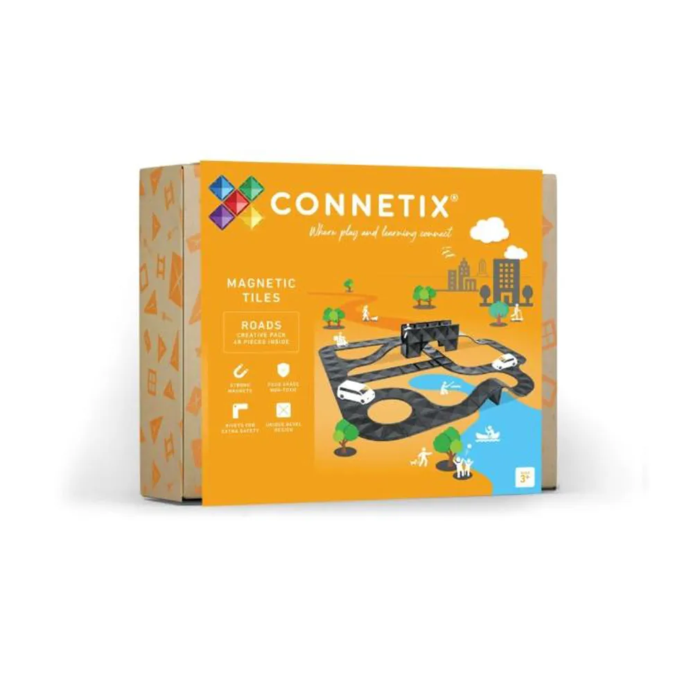 【Connetix 磁樂】澳洲 Connetix 磁力片- 48片城市街區設計師(STEAM 玩具)