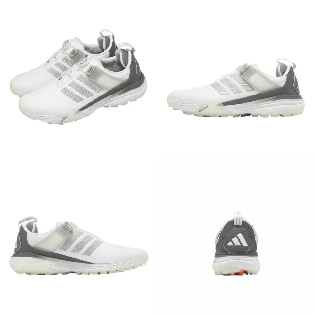 【adidas 愛迪達】高爾夫球鞋 Adipower 26 SL Boa 男鞋 防水 寬楦 白 無釘 JS4140