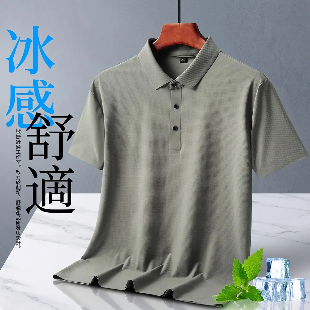 【巴黎精品】現貨限搶 POLO衫短袖上衣(無痕休閒速乾涼爽男裝6色a1eo12 2G)