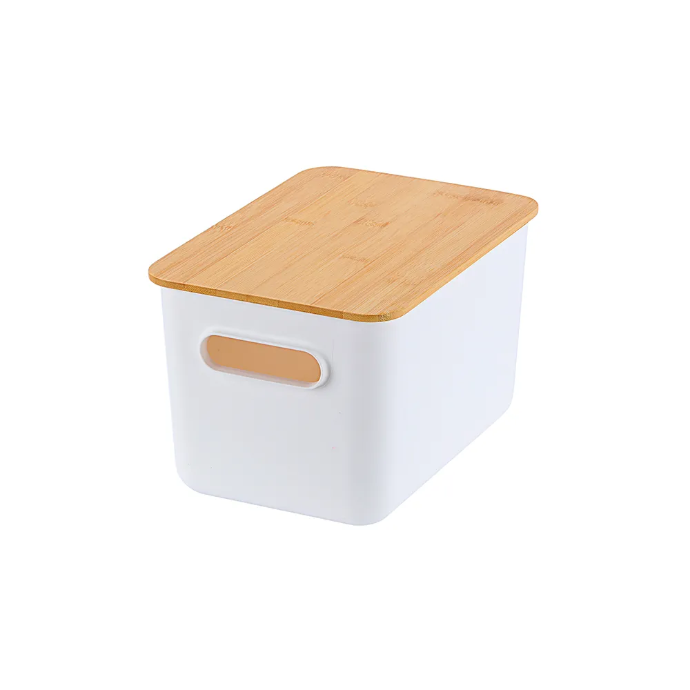 【KEYWAY 聯府】日式2號竹蓋收納盒-4入(收納箱 日式 無印風 MIT台灣製造)
