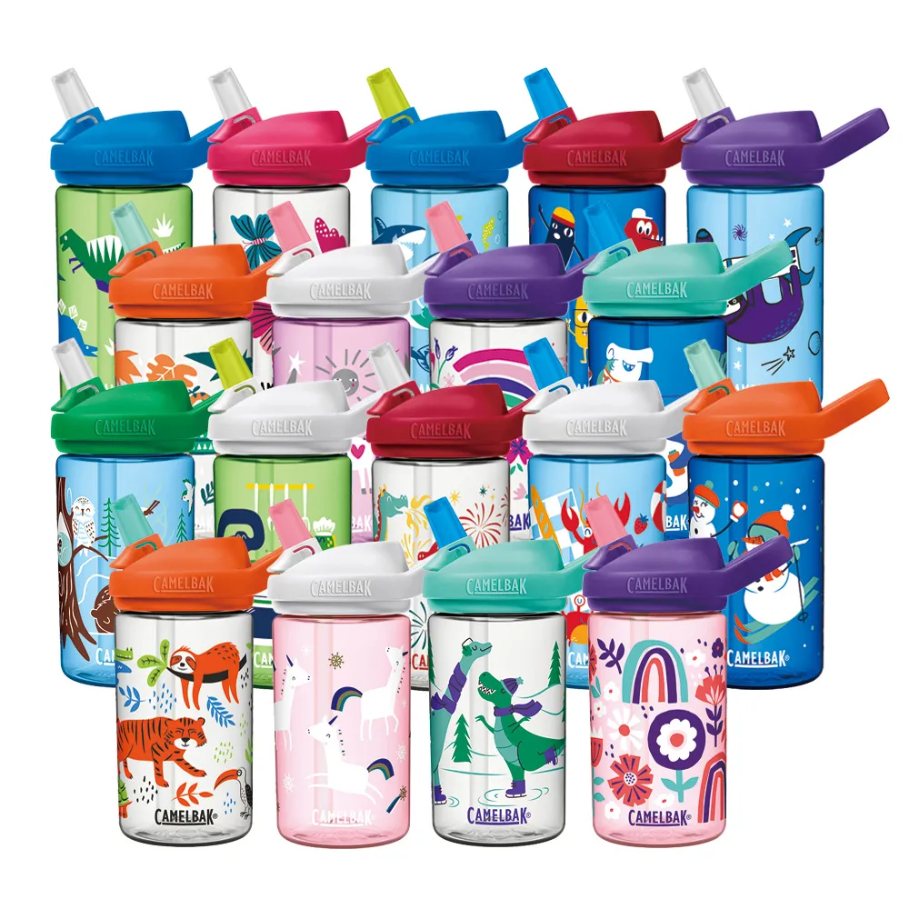【Camelbak】400ml eddy+兒童吸管運動水瓶 雙入組(兒童水壺)