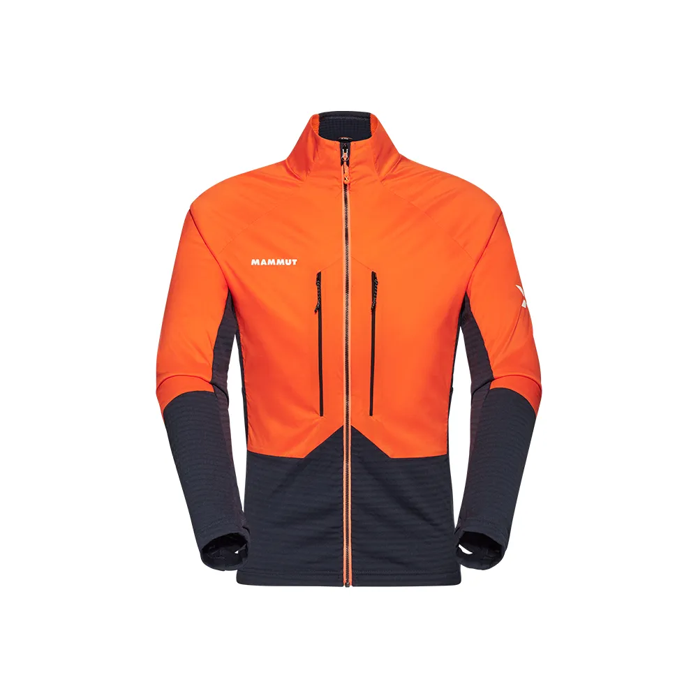 【Mammut 長毛象官方直營】Eiger Nordwand MLHybrid 極限艾格防風防潑水外套 復刻橘/夜藍 男款 #1014-05600