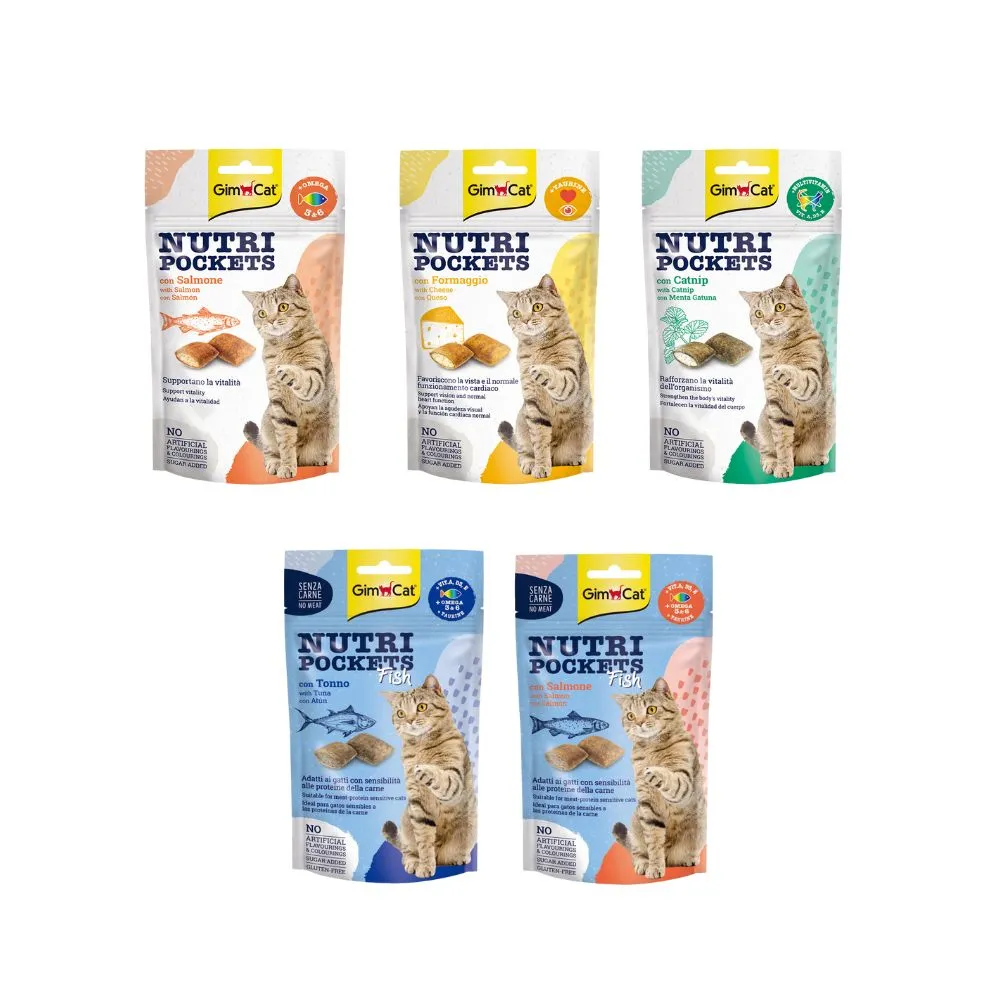 【Gimpet 竣寶】貓咪餡餅系列60g / 5入組(貓咪點心、貓咪保健、貓咪潔牙、貓咪化毛、貓咪排毛、營養點心)