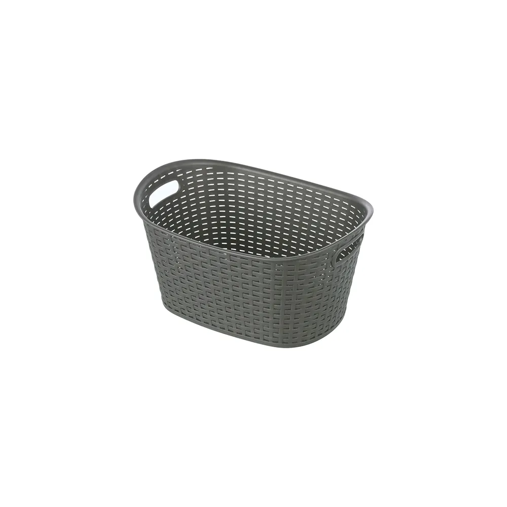 【KEYWAY 聯府】南洋藤森置物籃9L-2入(置物籃 藤紋 鄉村風 MIT台灣製造)