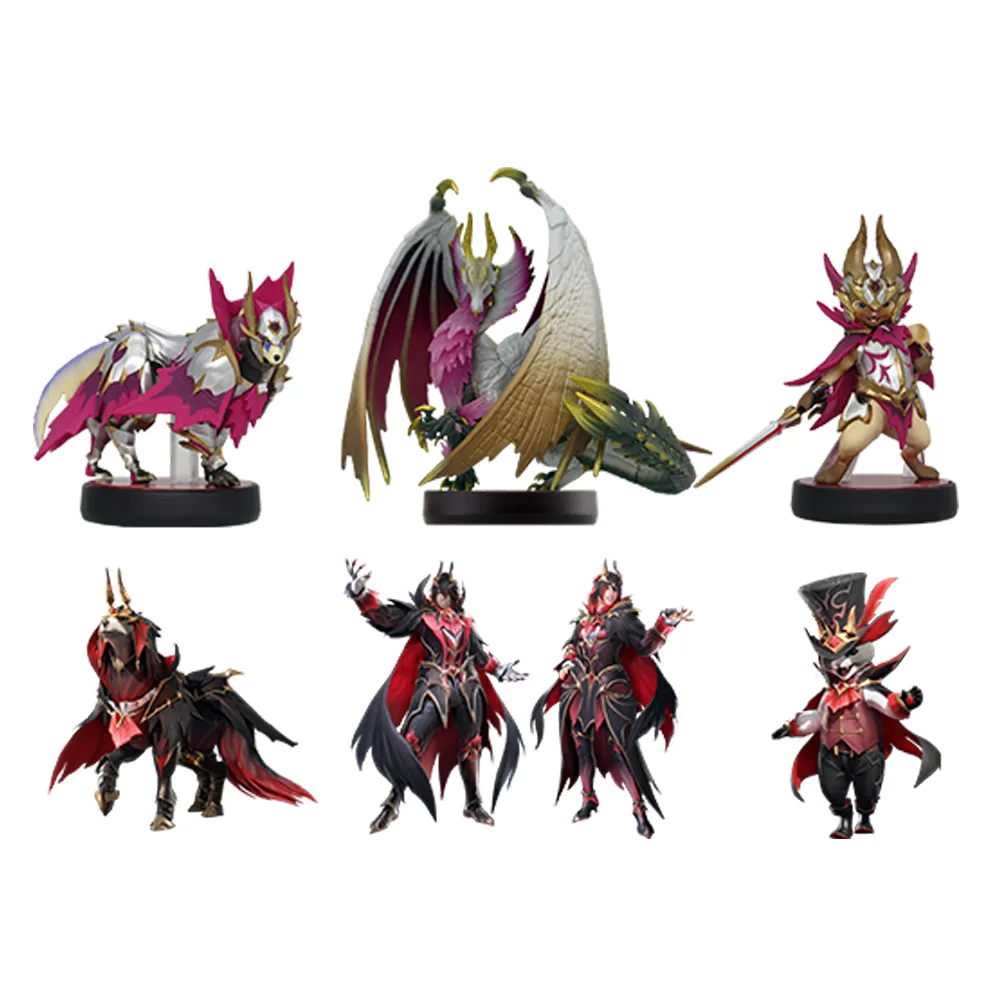 【Nintendo 任天堂】Switch amiibo魔物獵人 崛起：破曉 爵銀龍+加爾克 爵銀龍犬+艾路 爵銀龍貓(三款)