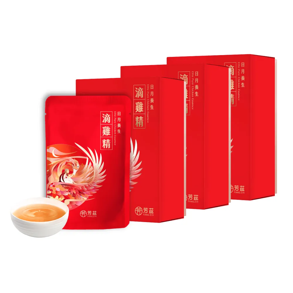 【芳茲】日月養生滴雞精 彩盒 7包/盒*3_官方直營/常溫