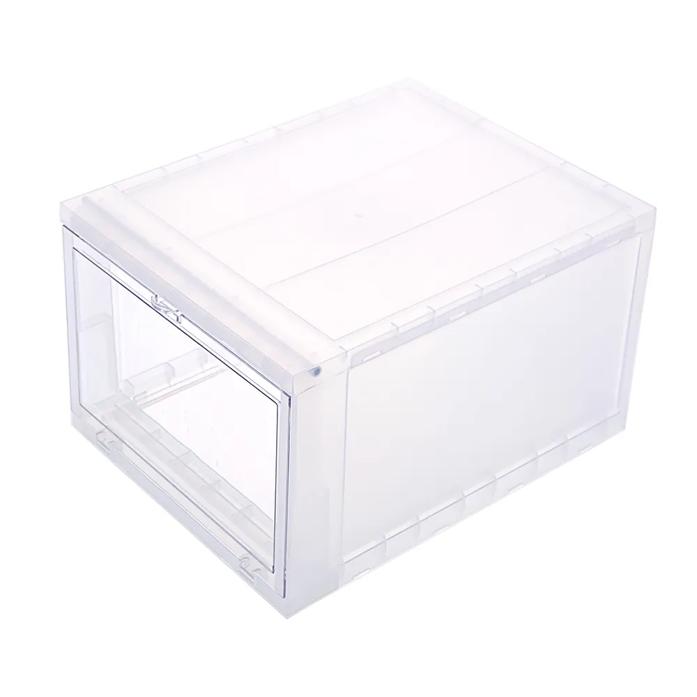 【KEYWAY 聯府】面寬28-高級鞋收納箱-2入(透明前拉 收納箱 簡約 日式 MIT台灣製造)