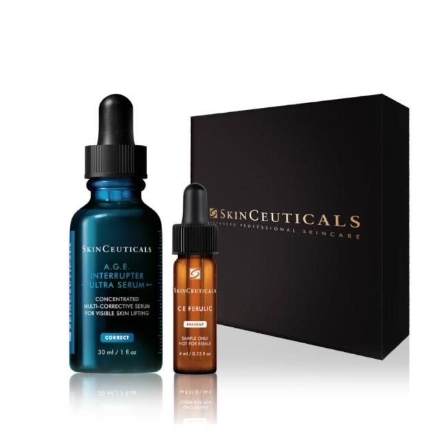 【Skin Ceuticals 修麗可】A.G.E.極效賦活緊緻精華 30ml_禮盒組(普拉斯鏈/促進膠原/AGE精華/抗老)