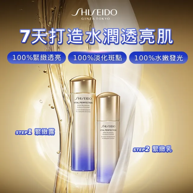 【SHISEIDO 資生堂國際櫃】激抗痕亮采緊緻乳100mL(發光乳/精華乳/乳液/抗老/按壓式)