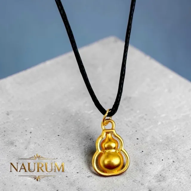 (NAURUM)黃金墜飾藏福聚祿0.08錢附贈皮繩