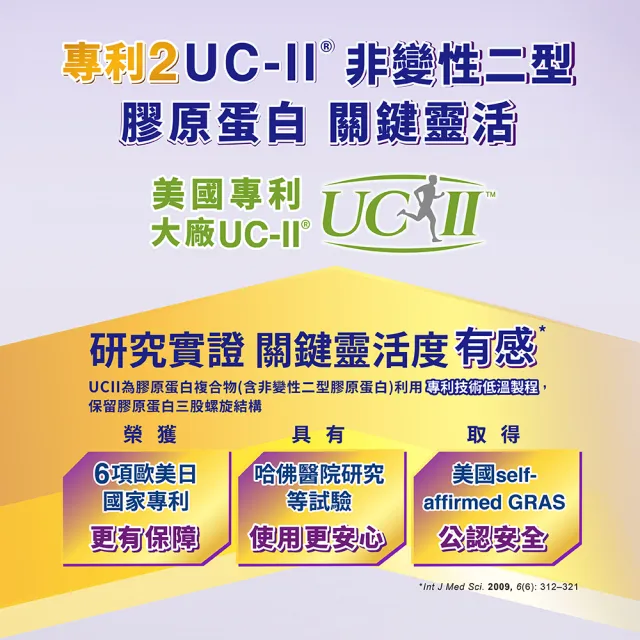 【桂格康研家】關鍵三效錠30顆x2盒_共60顆(uc2/UC-II/非變性二型膠原蛋白/玻尿酸/鈣/維生素D/維生素K)