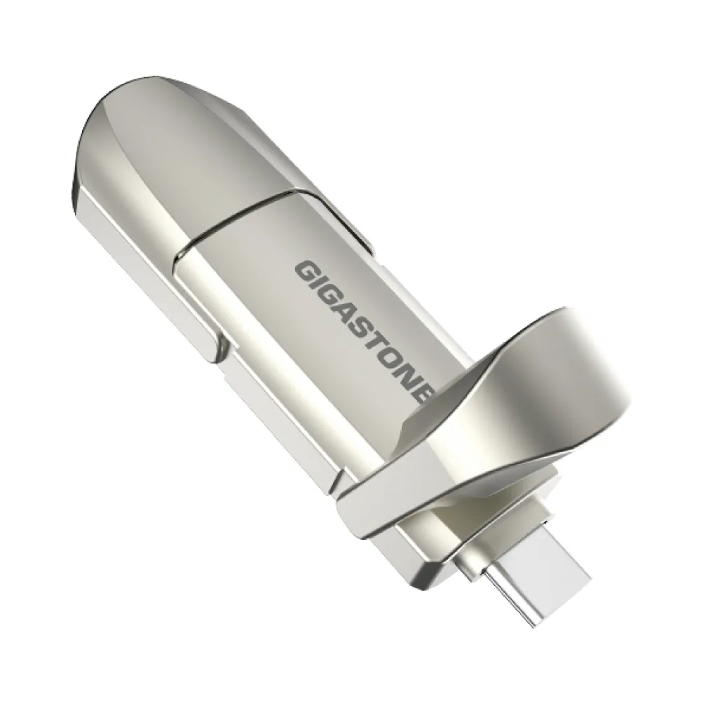 【Gigastone 立達國際】USB Gen2 512GB Type-C鋁合金雙介面行動固態硬碟ACP500MS(iPhone17隨身碟/外接SSD)