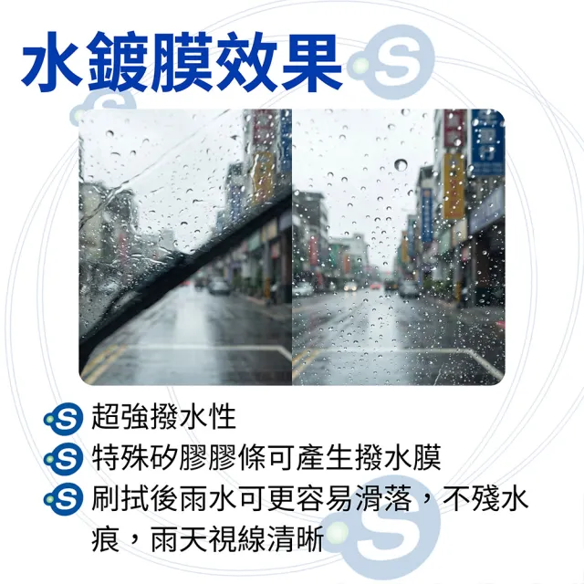 Point.S 矽膠硬骨後擋雨刷 16吋 送安裝(車麗屋)