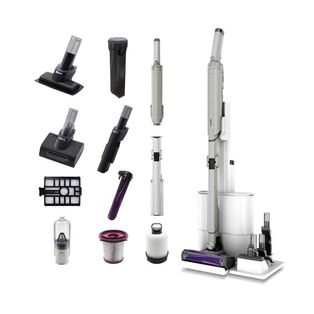 【Shark】LC351 EVOPOWER Neo+自動集塵智能無線吸塵器(輕量 抗纏結 HEPA濾網 寵物毛 手持 毛髮)