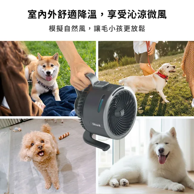 【Shark】HydroGO FA050無線涼感噴霧扇(立扇 桌扇 節能 循環 充電 露營 戶外 行動 停電可用)