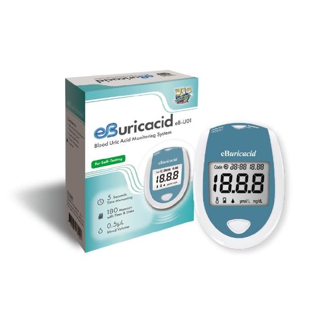 【eBmonitor醫必】eBuricacid 暐世尿酸測試儀套組(尿酸 量測 檢測)