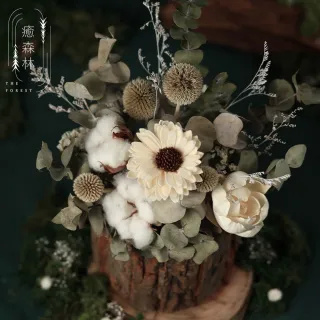 【The Forest 癒森林】北歐挪威迷霧森林擴香花禮贈5ml香氛油(永生花/盆花/送禮自用/開幕升遷生日/居家擺飾)