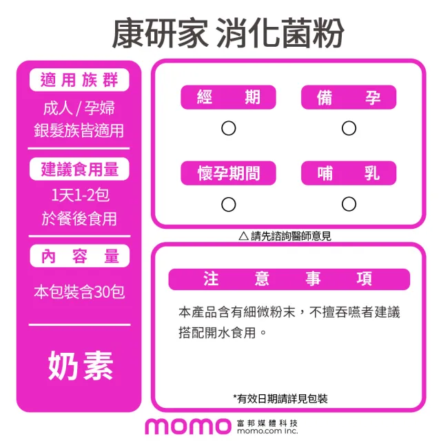【桂格康研家】消化菌粉6盒_共180入(消化酵素/專利益生菌/200億菌數 消化代謝 排便順暢)