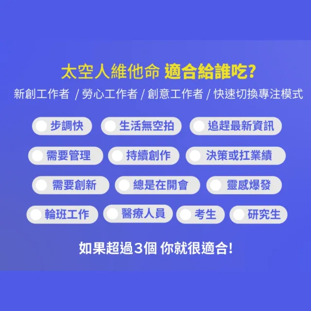 【好好生醫】太空人維他命補充包30顆/包（父親節限時優惠、國際專利 SOD、日本輔酶Q10 酵母B群）