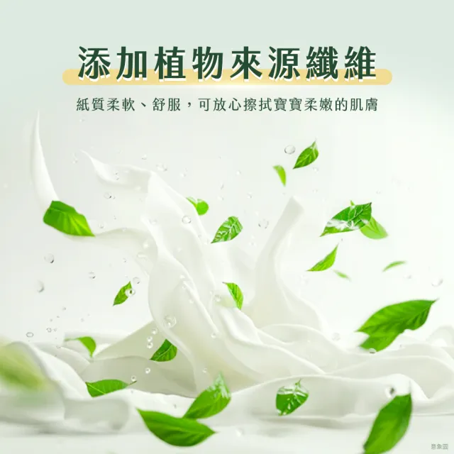 【HUGGIES 好奇】小森林純水嬰兒超厚濕巾80抽x12包x2箱(共24包)