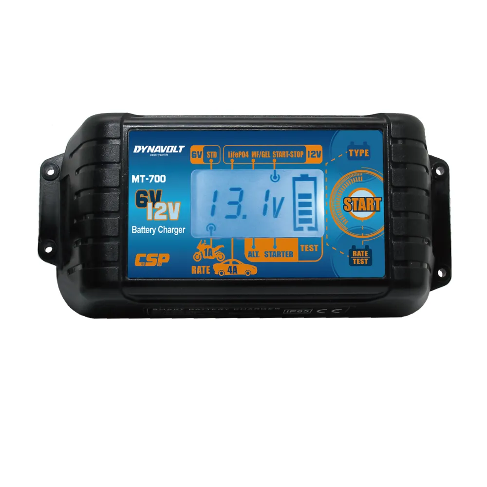 【CSP】檢測機能 MT700 充電器 適用6V 12V 脈衝式充電機(檢測機能 鋰鐵電池 LCD液晶 汽機車 全電壓MT700)