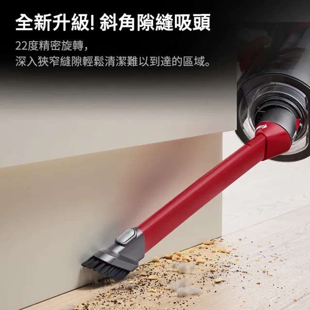 【dyson 戴森】V12 SV46 Detect Slim Fluffy Total Clean 強勁輕量智慧無線吸塵器 MO獨家升級版 (雙主吸頭)