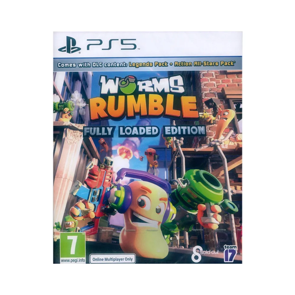 【SONY 索尼】PS5 百戰天蟲大混戰 完全版 Worms Rumble - Fully Loaded Edition(中英日文歐版)
