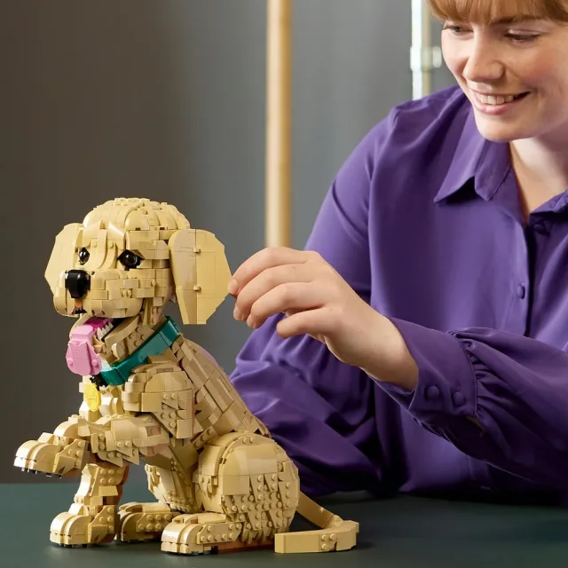 【LEGO 樂高】Icons 11384 小黃金獵犬(玩具狗 居家擺設 玩具 禮物)