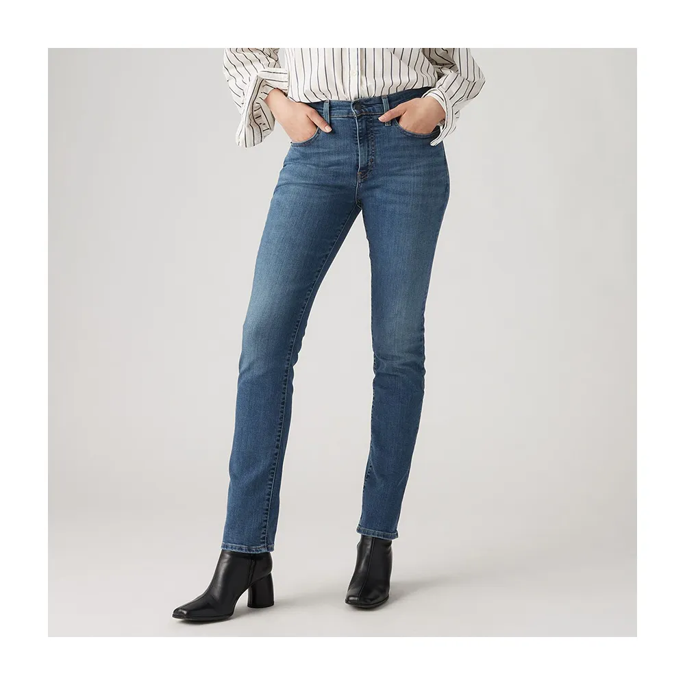 【LEVIS】724 女款高腰直筒丹寧牛仔長褲 熱賣單品 18883-0207