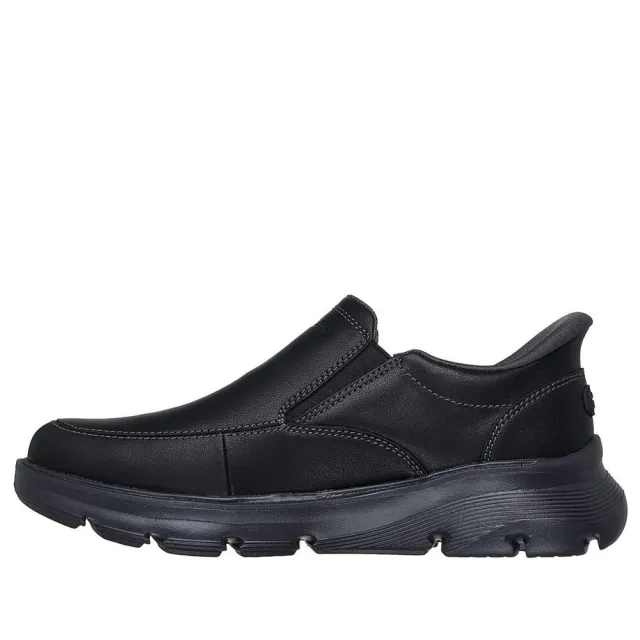 【SKECHERS】Arch Fit Garza 男 休閒鞋 寬鬆版型 舒適 黑(205518BLK)